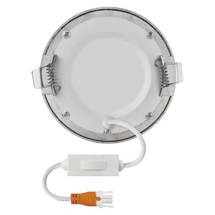 Plafonnier encastré NEXXO LED/7W/230V 3000/3500/4000K argenté Ø 12 cm