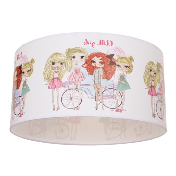 Plafonnier enfant GIRLS VIBES 1xE27/60W/230V Ø 40 cm pour filles