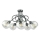 Plafonnier EVIE 5xE27/60W/230V anthracite/transparent