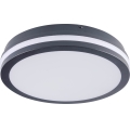 Plafonnier extérieur avec détecteur de mouvement BENO LED/24/30W/230V 3000/3500/4000K IP65 anthracite arrondi