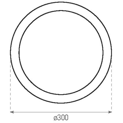 Plafonnier extérieur avec détecteur RENO LED/16W/230V IP66 blanc