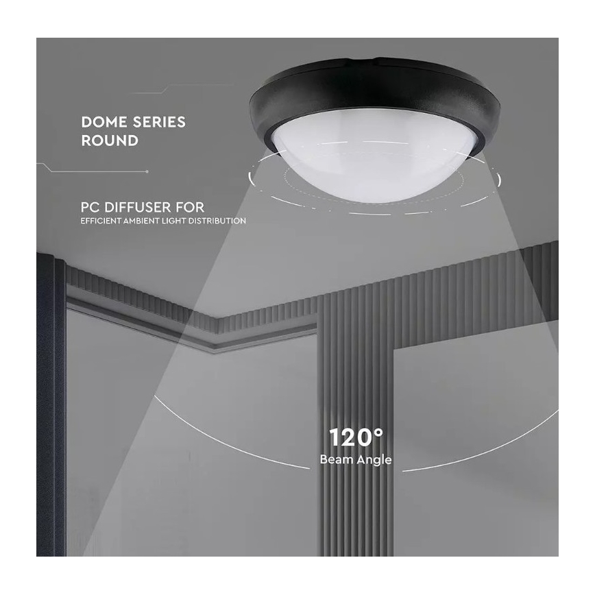 Plafonnier extérieur LED/12W/230V IP54