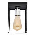 Plafonnier FINN 1xE27/15W/230V noir/chrome brillant
