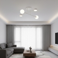 Plafonnier fixé au plafond HOLON 2xG9/8W/230V + 2xGX53/12W gris