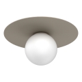 Plafonnier FLAT 1xE27/15W/230V Ø 35 cm beige