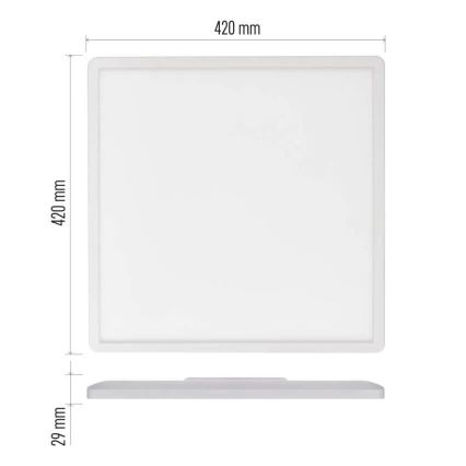 Plafonnier FLORI LED/22W/230V 4000K blanc 42x42 cm