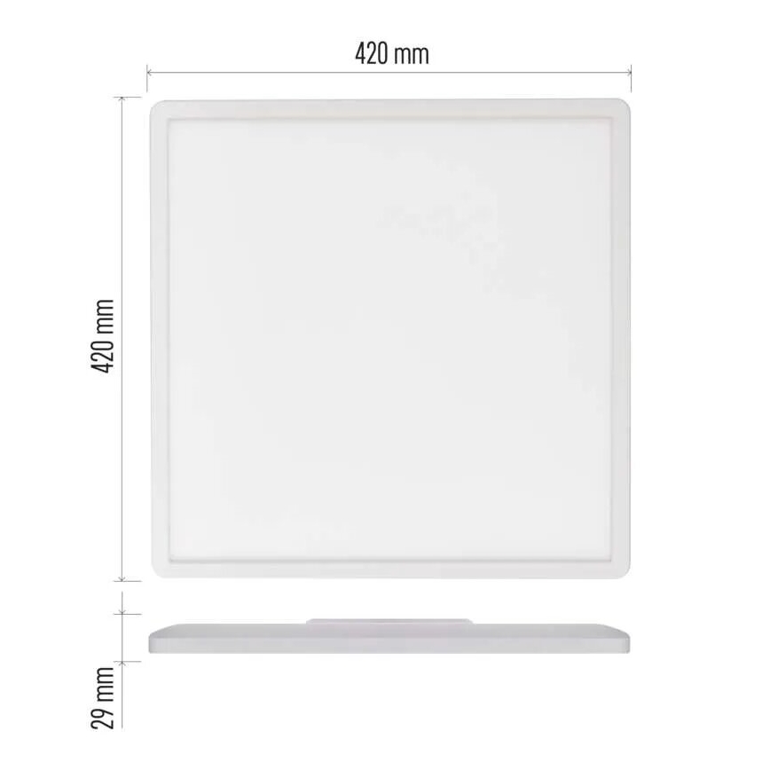 Plafonnier FLORI LED/22W/230V 4000K blanc 42x42 cm