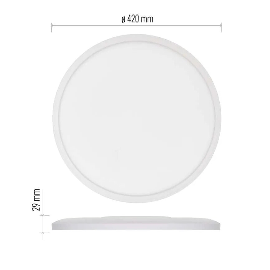 Plafonnier FLORI LED/22W/230V 4000K blanc d. 42 cm