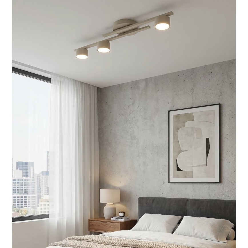 Plafonnier FRAGMENT 3xGX53/12W/230V beige