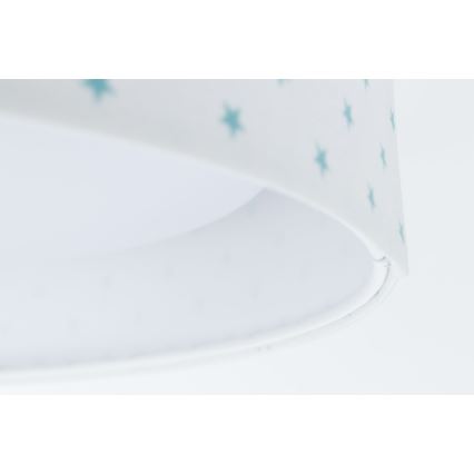 Plafonnier enfant GALAXY KIDS LED/24W/230V étoiles blanc/turquoise