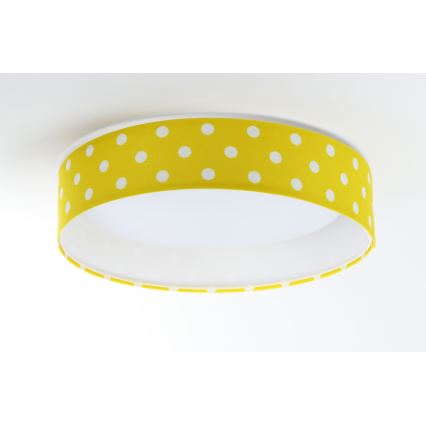 Plafonnier enfant GALAXY KIDS LED/24W/230V points jaune/blanc