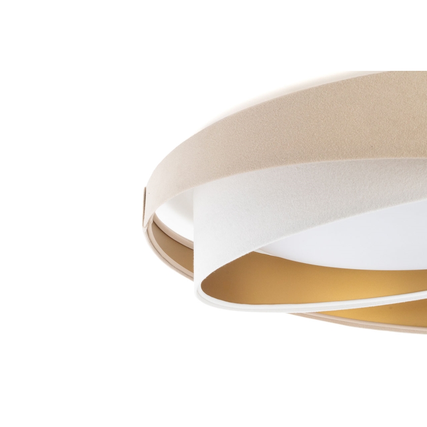 Plafonnier GALAXY MODERN LED/24W/230V Ø 55 cm beige/blanc/or