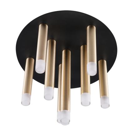 Plafonnier GLAM 9xG9/8W/230V doré