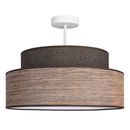 Plafonnier GRACE 1xE27/60W/230V marron/beige