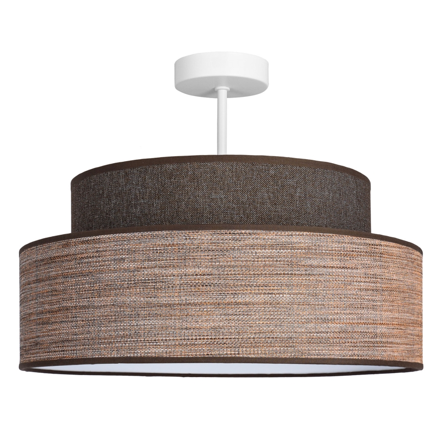 Plafonnier GRACE 1xE27/60W/230V marron/beige