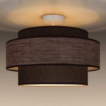 Plafonnier GRACE 1xE27/60W/230V marron/beige