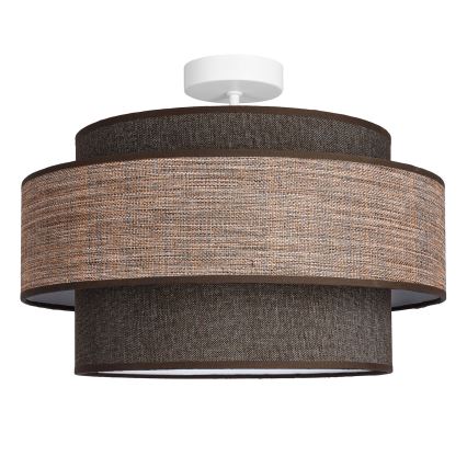 Plafonnier GRACE 1xE27/60W/230V marron/beige