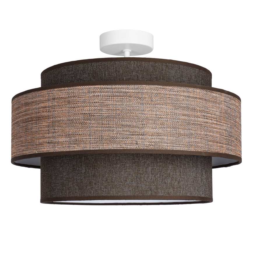 Plafonnier GRACE 1xE27/60W/230V marron/beige