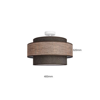 Plafonnier GRACE 1xE27/60W/230V marron/beige