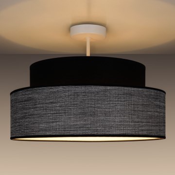 Plafonnier GRACE 1xE27/60W/230V noir/gris