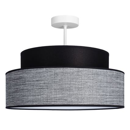 Plafonnier GRACE 1xE27/60W/230V noir/gris
