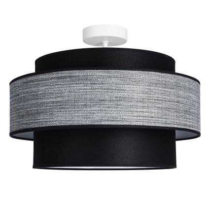 Plafonnier GRACE 1xE27/60W/230V noir/gris