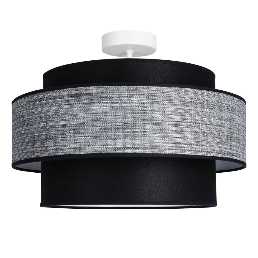 Plafonnier GRACE 1xE27/60W/230V noir/gris