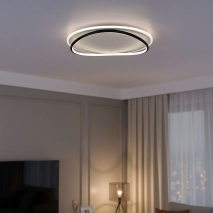 Plafonnier HALO LED, 38 W, 230 V, Ø 50 cm, noir