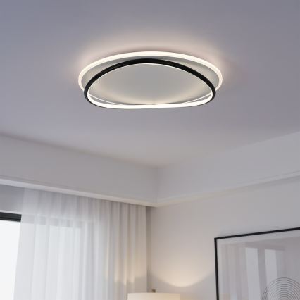 Plafonnier HALO LED, 38 W, 230 V, Ø 50 cm, noir
