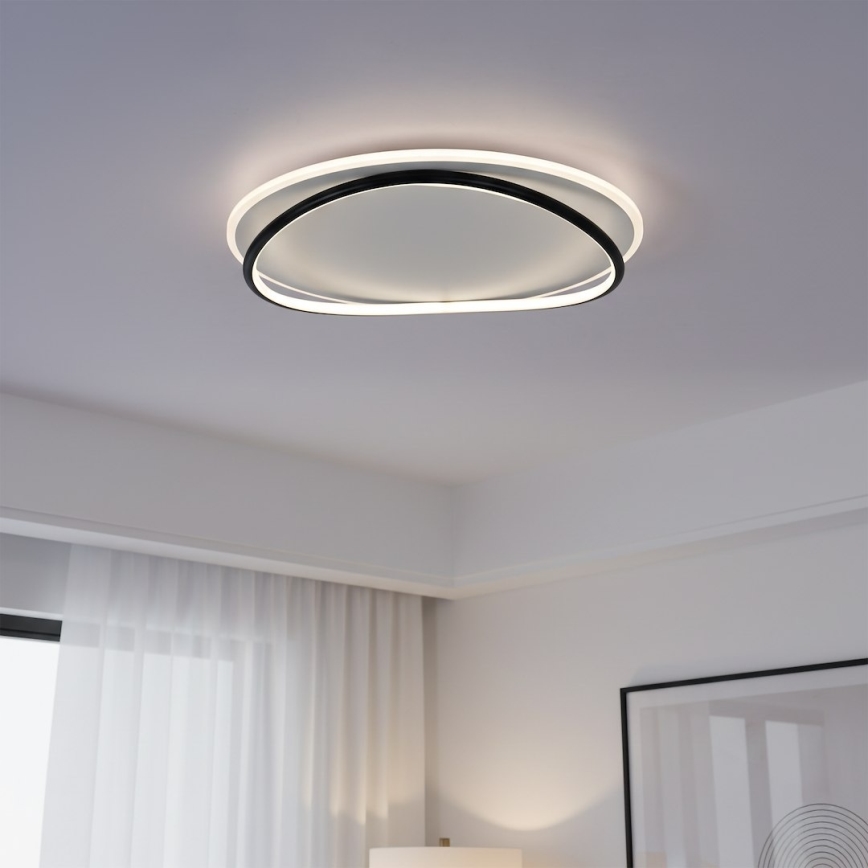 Plafonnier HALO LED, 38 W, 230 V, Ø 50 cm, noir