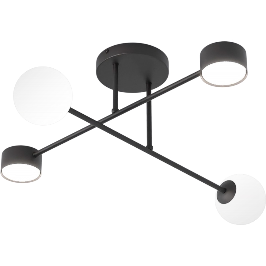 Plafonnier HOLON 2xG9/8W/230V + 2xGX53/12W noir