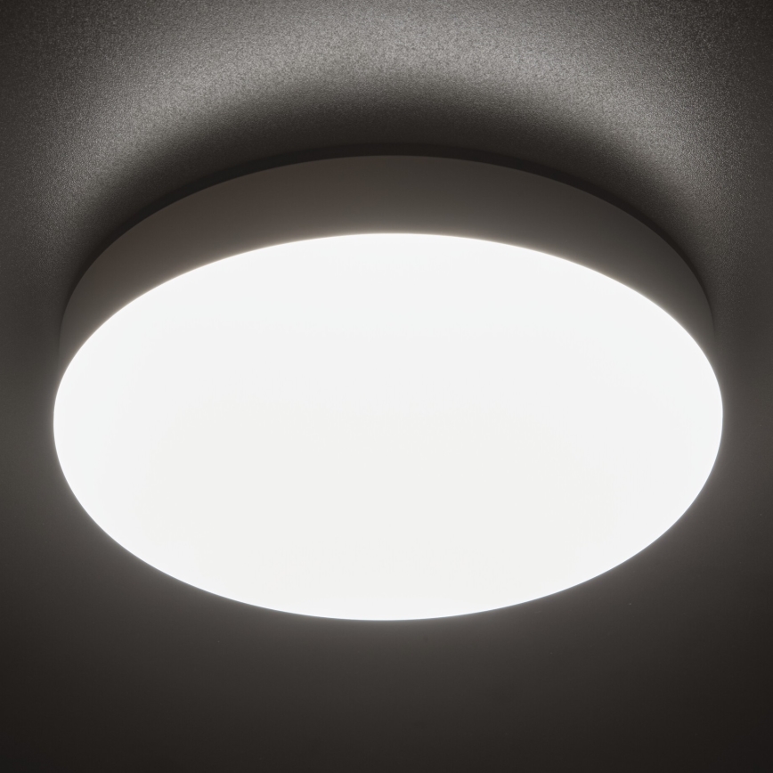 Plafonnier industriel avec détecteur de mouvement IPER LED/19W/230V IK10 IP65 arrondi blanc