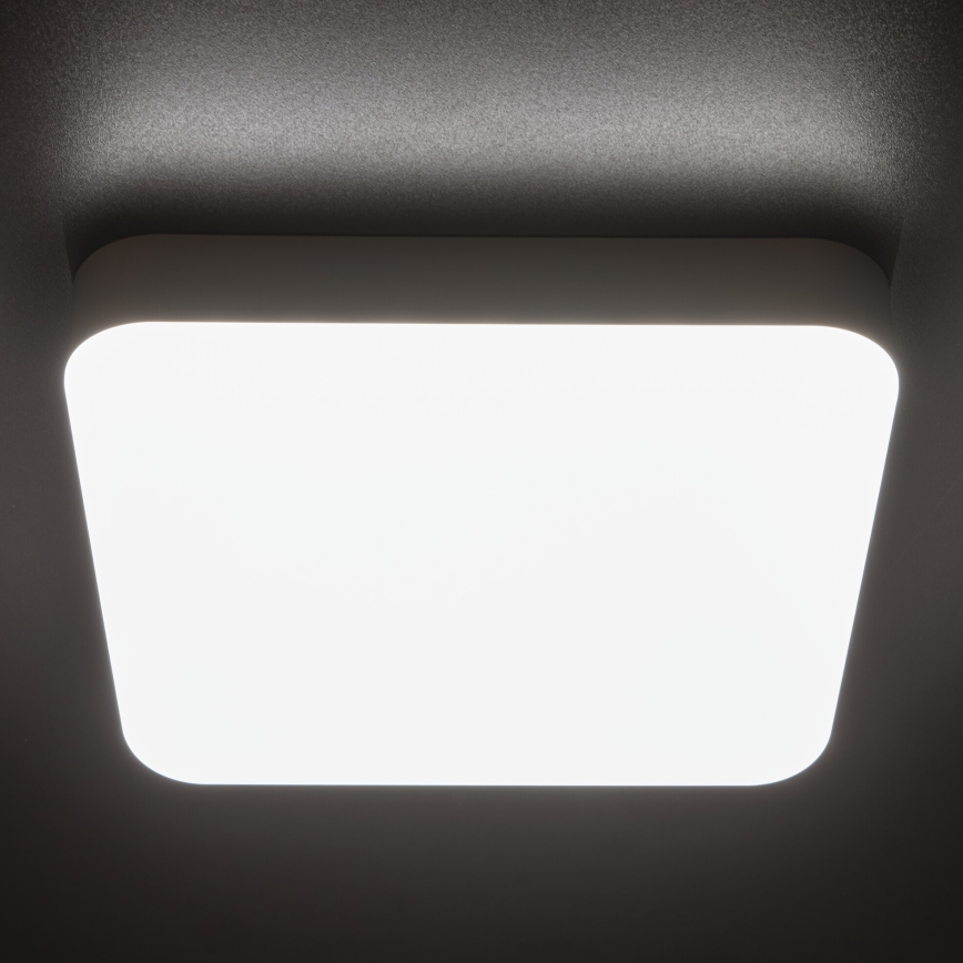 Plafonnier industriel avec détecteur de mouvement IPER LED/26W/230V IK10 IP65 carré blanc