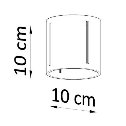 Plafonnier INEZ 1xG9/40W/230V gris