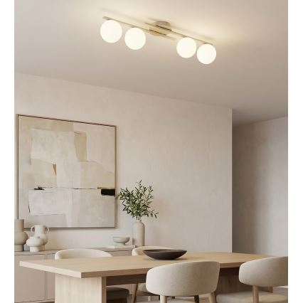Plafonnier KAIRO 4xE14/10W/230V beige