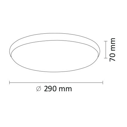 Plafonnier KERN LED/15W/230V d. 29 cm