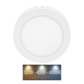 Plafonnier LADA LED/18W/230V 3000/4000/6000K d. 22 cm blanc