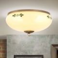 Plafonnier LANDHAUS 2xE27/60W/230V d. 28 cm bronze/beige
