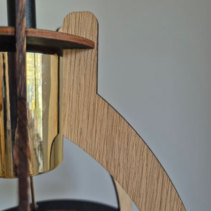 Plafonnier LANDO 1xE27/15W/230V d. 21 cm chêne