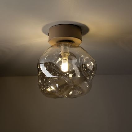Plafonnier LAVA 1xG9/8W/230V beige/fumé beige