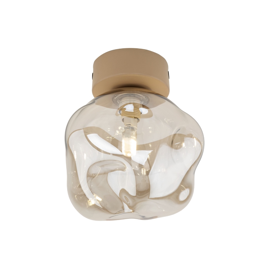 Plafonnier LAVA 1xG9/8W/230V beige/fumé beige