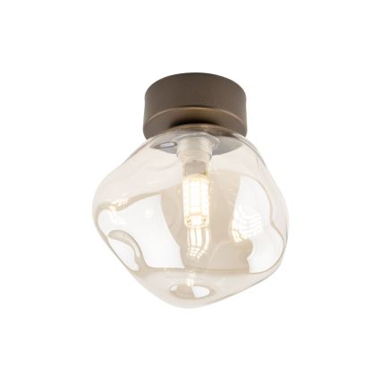 Plafonnier LAVA 1xG9/8W/230V bronze/beige fumé