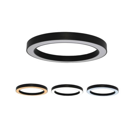 Plafonnier LED/100 W/230 V 3000/4000/6500 K diam. 100 cm noir