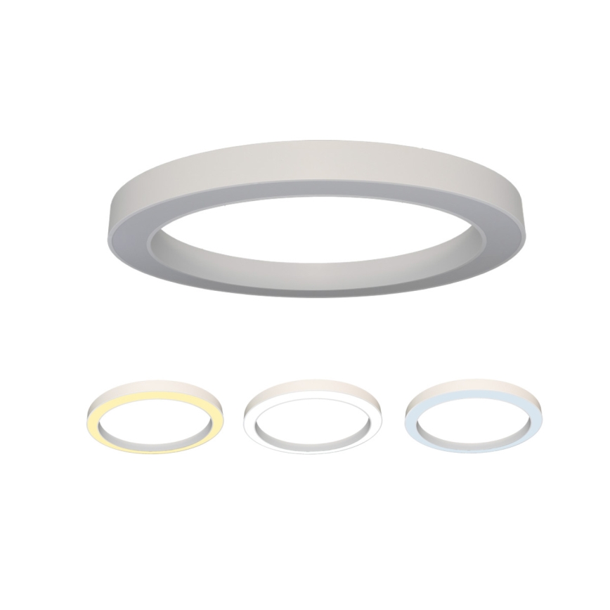 Plafonnier LED 100W/230V 3000/4000/6500K Ø 100 cm blanc