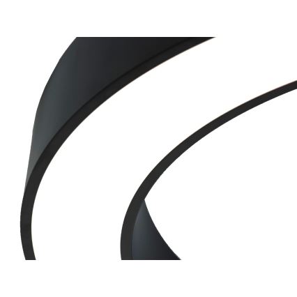 Plafonnier LED 115W/230V 3000/4000/6500K Ø 120 cm noir