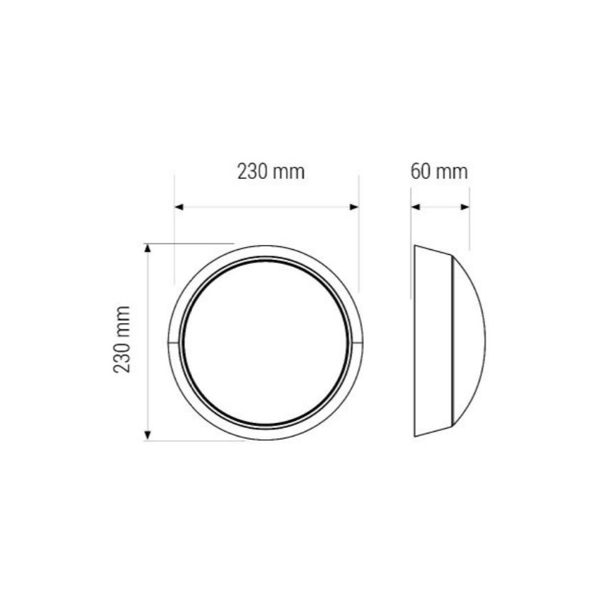 Plafonnier LED/11W/230V IP40
