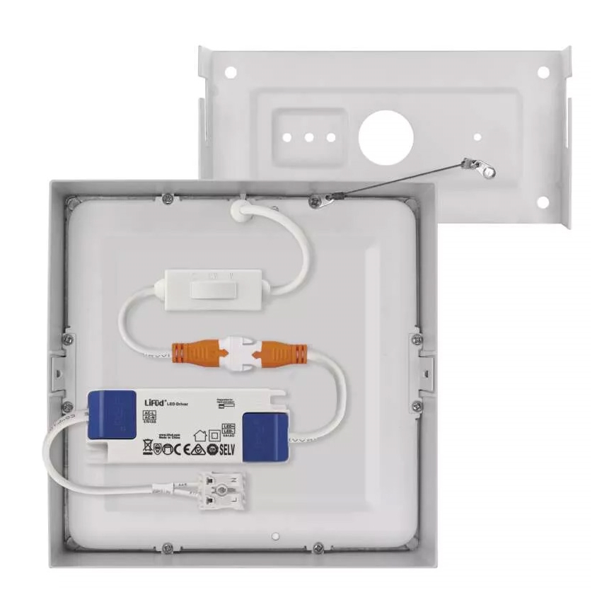 Plafonnier NEXXO LED/12,5W/230V 3000/3500/4000K 17x17 cm blanc