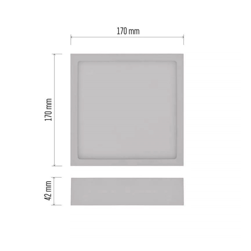 Plafonnier NEXXO LED/12,5W/230V 3000/3500/4000K 17x17 cm blanc