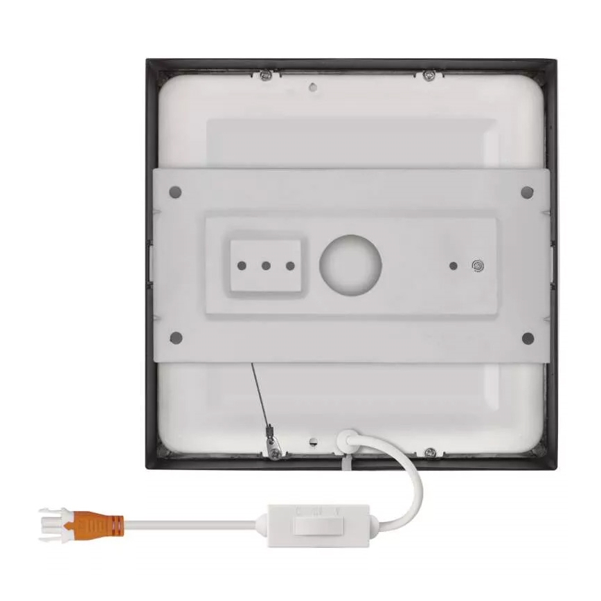 Plafonnier NEXXO LED/12,5W/230V 3000/3500/4000K 17x17 cm noir