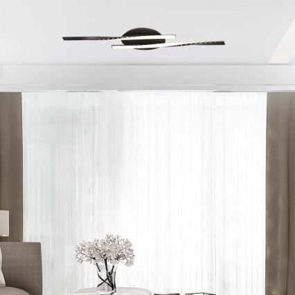 Plafonnier LED/12W/230V 3000K noir